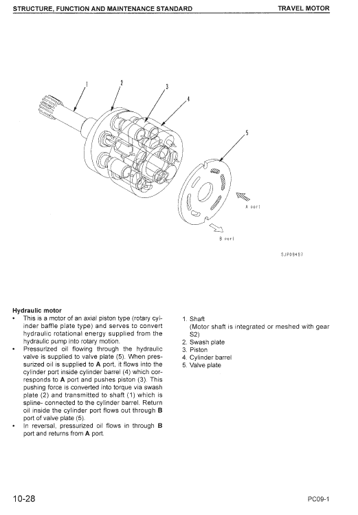 Komatsu PC09-1 Excavator Workshop Repair Service Manual Part Number # SEBM026103 