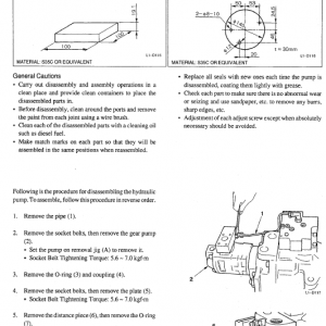 Takeuchi Tb070 And Tb070w Excavator Service Manual