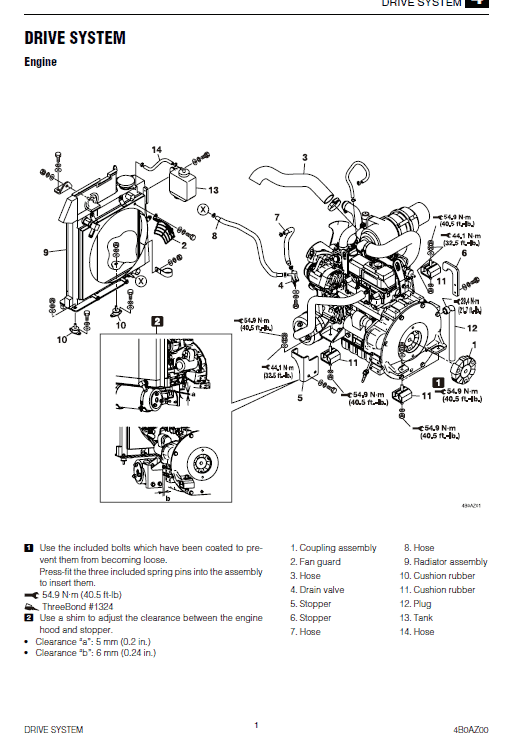 Takeuchi Tb216 Compact Excavator Service Manual
