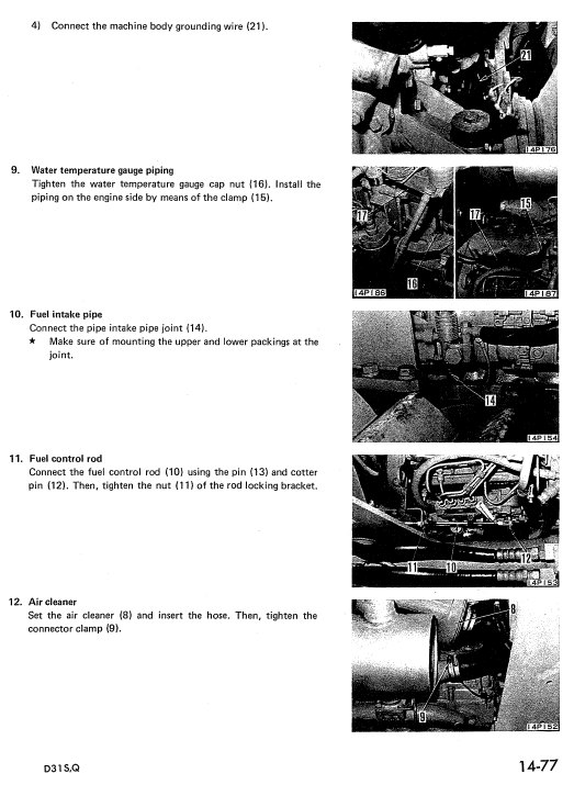 Komatsu D31-16, D31s-16, D31q-16 Dozer Service Manual