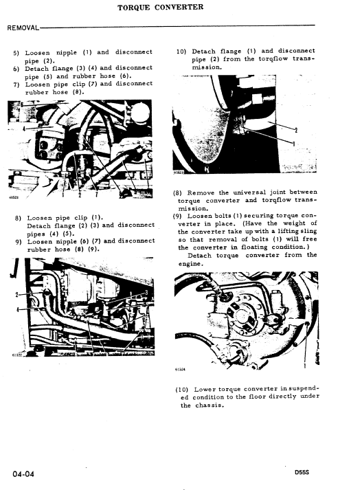 Komatsu D55s-3 Dozer Service Manual