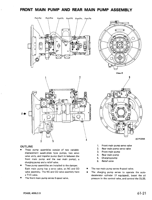 Komatsu Pc400-3, Pc400lc-3 Excavator Service Manual