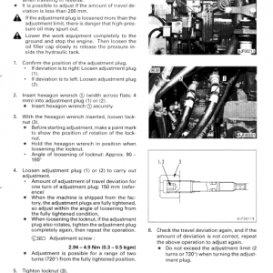 Komatsu Pc40mrx-1, Pc45mrx-1 Excavator Service Manual