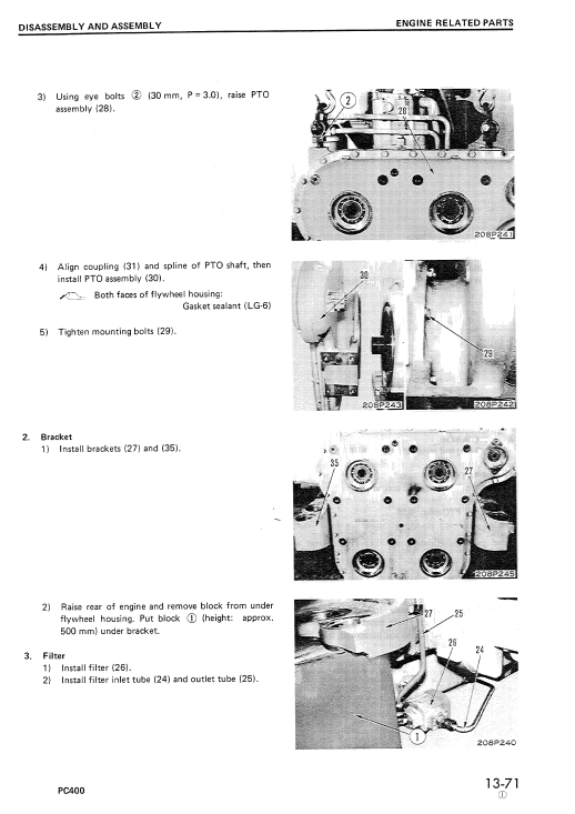 Komatsu Pc400-1, Pc400lc-1 Excavator Service Manual