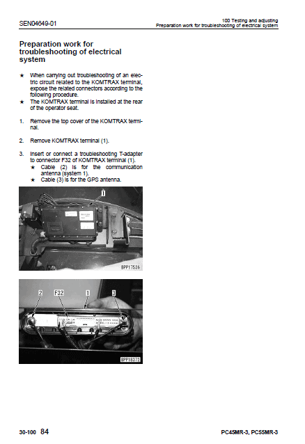 Komatsu Pc45mr-3, Pc55mr-3 Excavator Service Manual