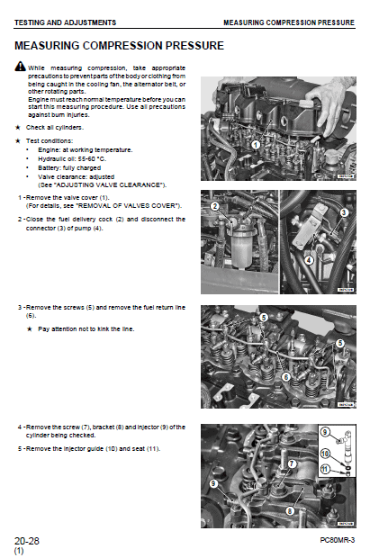 Komatsu Pc80mr-3 Excavator Service Manual