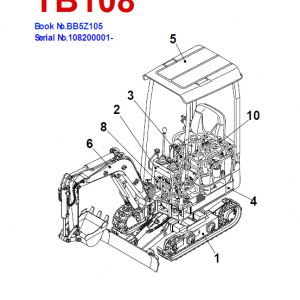 Takeuchi Tb108 Compact Excavator Service Manual