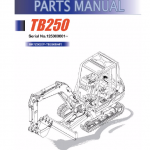 Takeuchi Tb250 Compact Excavator Service Manual