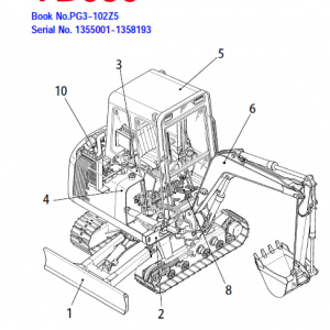 Takeuchi Tb025, Tb030 And Tb035 Excavator Service Manual