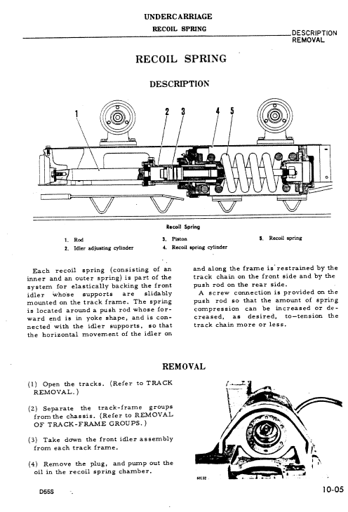 Komatsu D55s-3 Dozer Service Manual