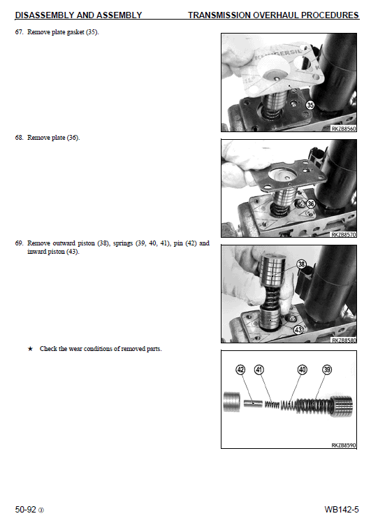 Komatsu Wb142-5 Backhoe Loader Service Manual