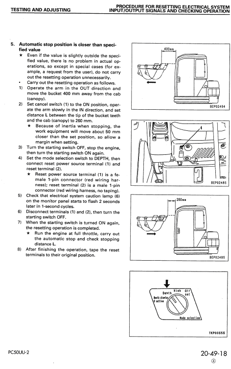 Komatsu Pc50uu-2 Excavator Service Manual