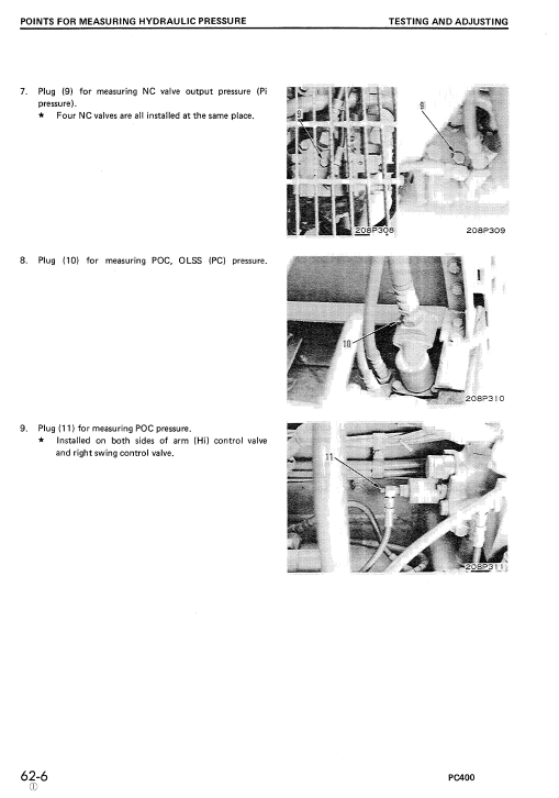 Komatsu Pc400-1, Pc400lc-1 Excavator Service Manual