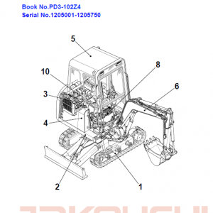 Takeuchi Tb020 Compact Excavator Service Manual