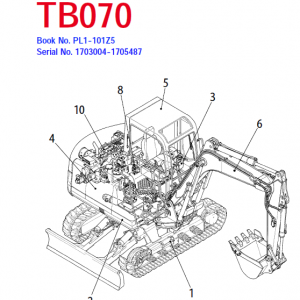 Takeuchi Tb070 And Tb070w Excavator Service Manual