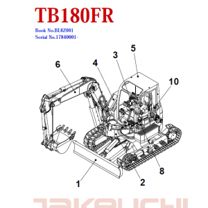 Takeuchi Tb180 Compact Excavator Service Manual