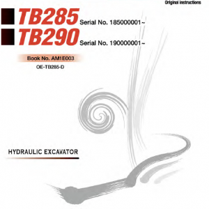 Takeuchi Tb285 Compact Excavator Service Manual