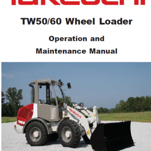 Takeuchi Tw60 Wheel Loader Service Manual