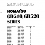 Komatsu Gd525a-1, Gd525a-1a, Gd525a-1b, Gd525-1c Grader Manual