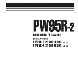 Komatsu Pw95r-2 Excavator Service Manual