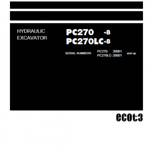 Komatsu Pc350-8, Pc350lc-8, Pc350hd-8 Excavator Service Manual