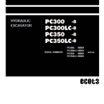 Komatsu Pc300-8, Pc300lc-8, Pc350-8, Pc350lc-8 Excavator Manual