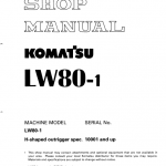 Komatsu Lw80 Crane Service Manual