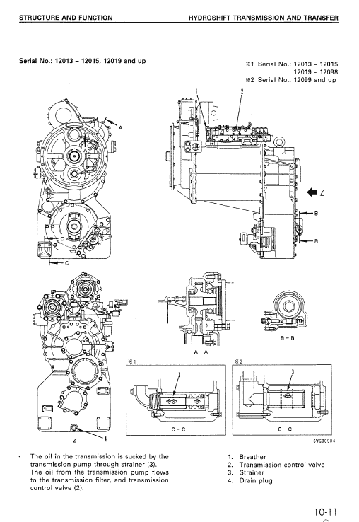 Komatsu Gd825a-2 Motor Grader Service Manual