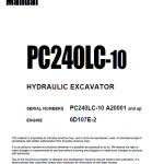 Komatsu Pc240lc-10 Excavator Service Manual