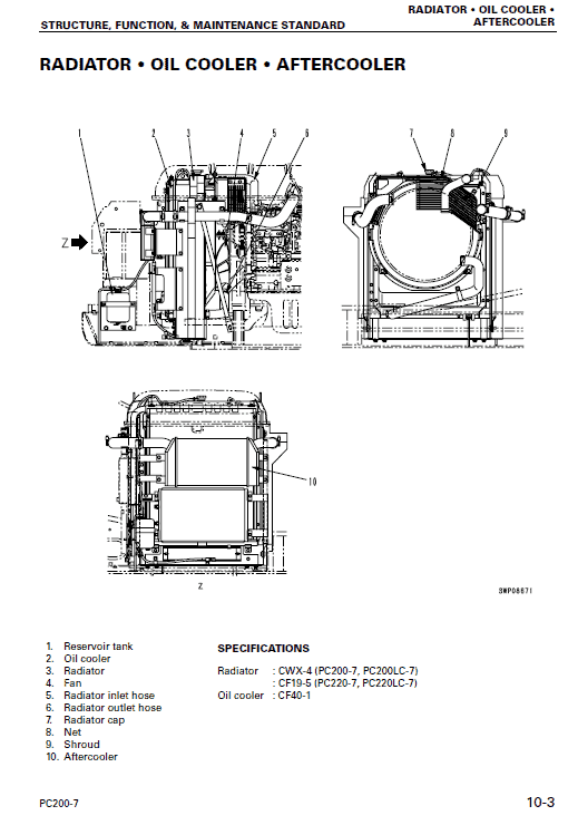 Komatsu Pc220-7, Pc220lc-7 Excavator Service Manual