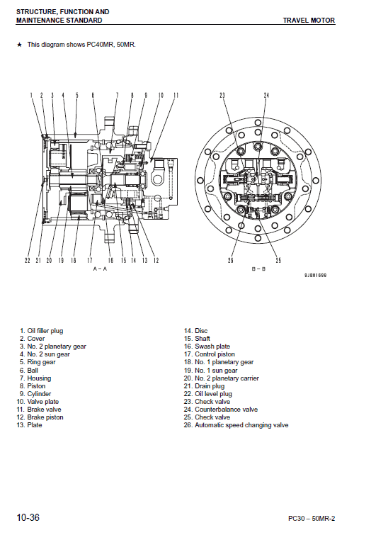 Komatsu Pc27mr-2, Pc30mr-2, Pc35mr-2, Pc40mr-2, Pc50mr-2 Manual