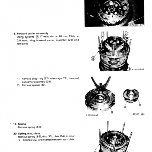 Komatsu Gd825a-1 Motor Grader Service Manual