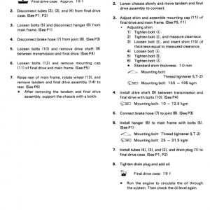 Komatsu Gd611, Gd613, Gd615 Motor Grader Service Manual