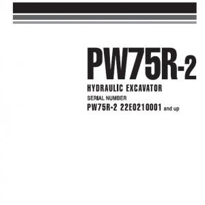 Komatsu Pw75r-2 Excavator Service Manual