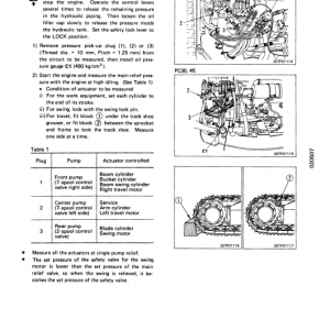 Komatsu Pc25-1, Pc30-7, Pc40-7, Pc45-1 Excavator Service Manual