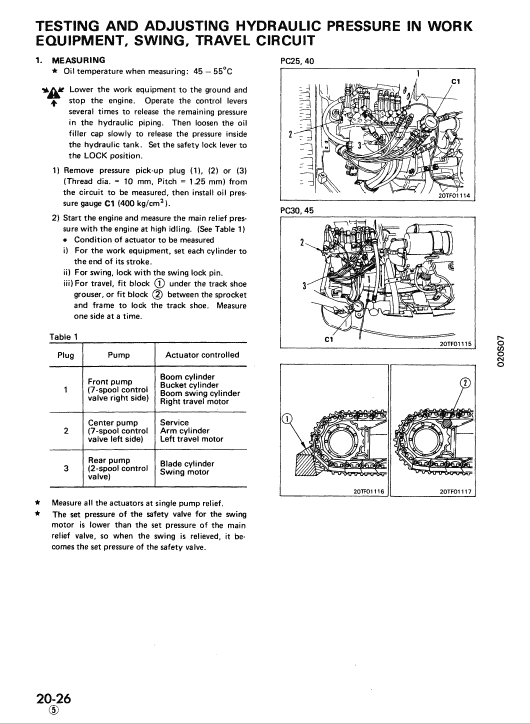 Ersatzteilkatalog Komatsu PC30-7E Hydraulic Excavator Parts book 1995 
