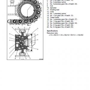 Komatsu Pc1250-8, Pc1250sp-8, Pc1250lc-8 Excavator Service Manual