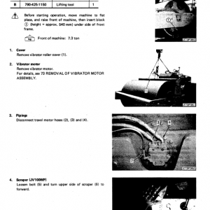 Komatsu Jv100a-1, Jv100wa-1, Jv100wp-1 Drum Rollers Manual