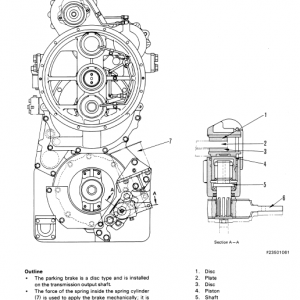 Komatsu Gd825a-1 Motor Grader Service Manual