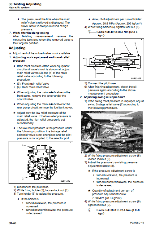 Komatsu Pc240lc-10 Excavator Service Manual