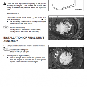 Komatsu Pc160-6k, Pc180lc-6k, 180nlc-6k Excavator Manual