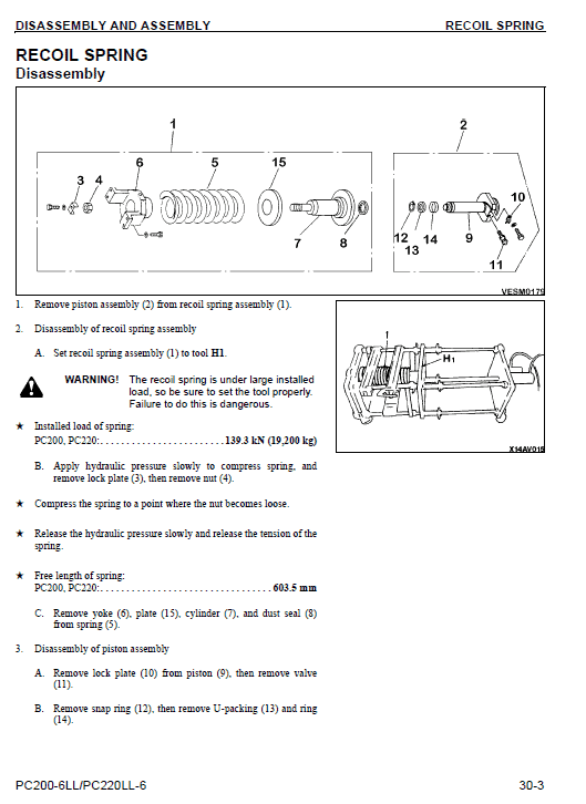 Komatsu Pc200ll-6 Pc220ll-6 Excavator Service Manual