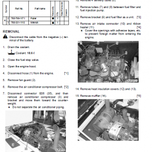 Komatsu Pc160lc-7k, Pc180lc-7k Excavator Service Manual