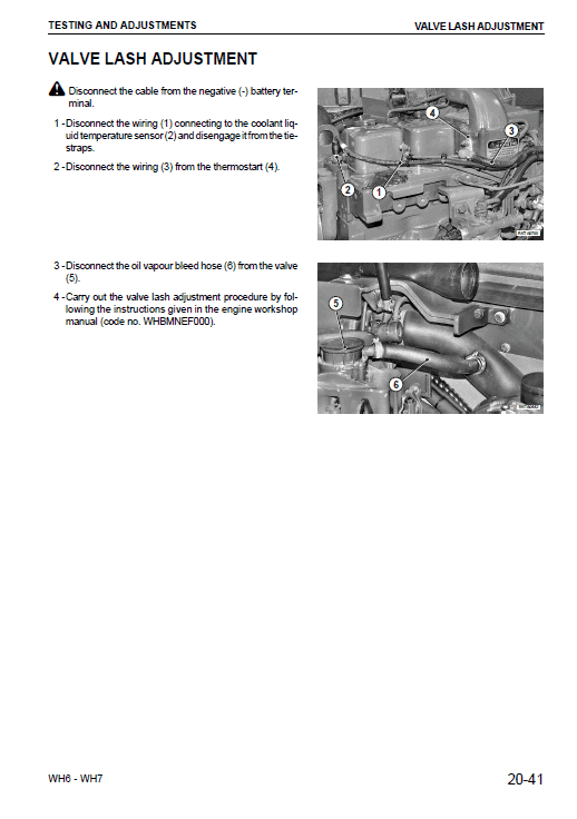 Komatsu Wh609-1, Wh613-1 Telescopic Handler Service Manual