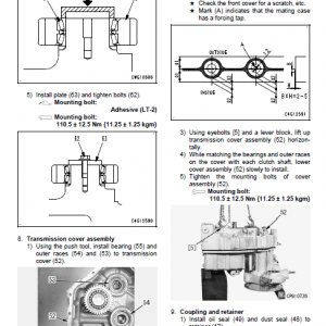 Komatsu Gd555-5, Gd655-5, Gd675-5 Grader Service Manual