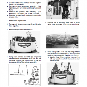 Komatsu Pc78mr-6 Excavator Service Manual