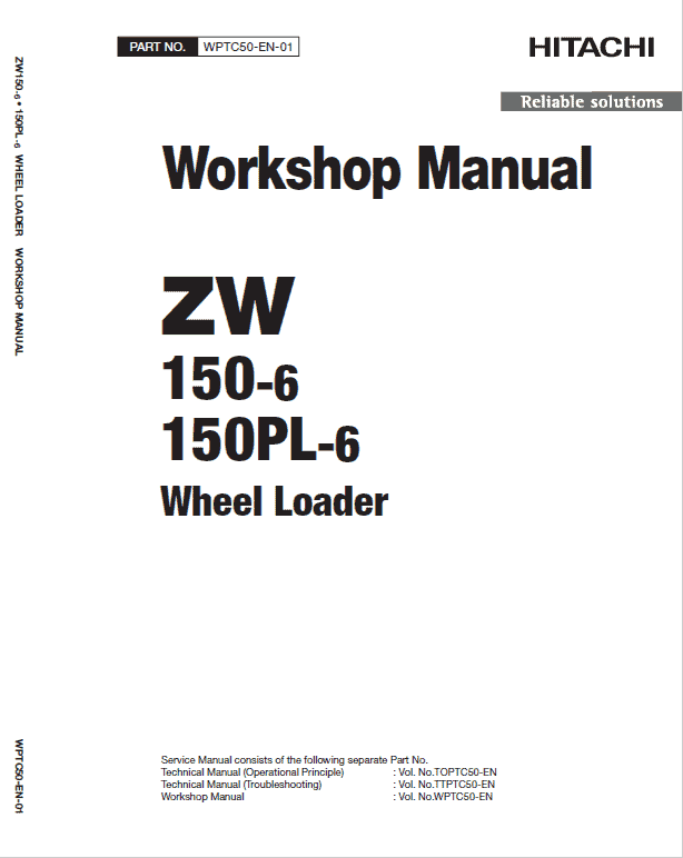 Hitachi Zw150-6 Wheel Loader Service Manual