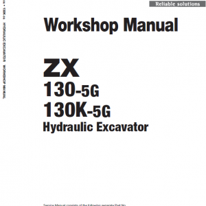 Hitachi ZX130K-5G Excavator Service Repair Manual