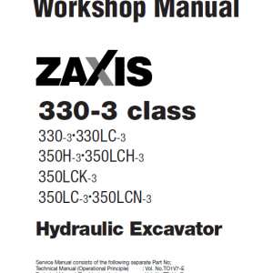 Hitachi Zx330-3, Zx330lc-3 Excavator Service Manual