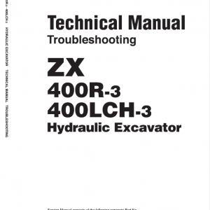 Hitachi Zx400r-3, Zx400lch-3 Excavator Service Manual